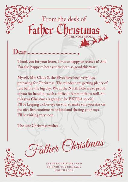 Royal Mail Santa letter reply