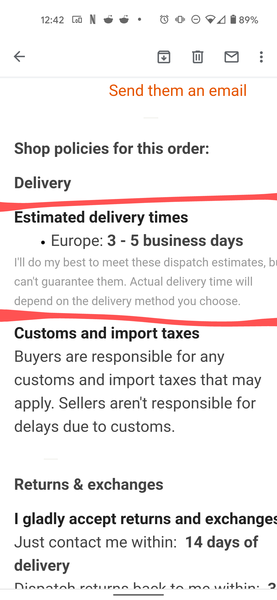 To complain on Etsy?