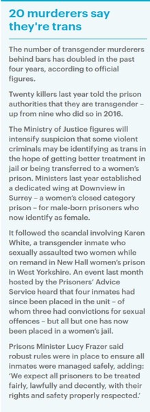 FPFW: conclusive evidence that transwomen retain male patterns of offending