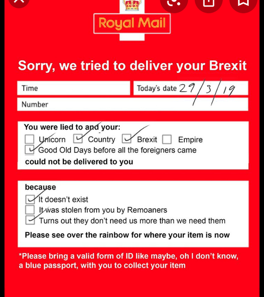 EU blackmailing the UK