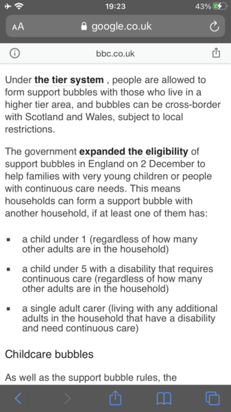 Tier 4 - can I form a support bubble and go stay with my parents?