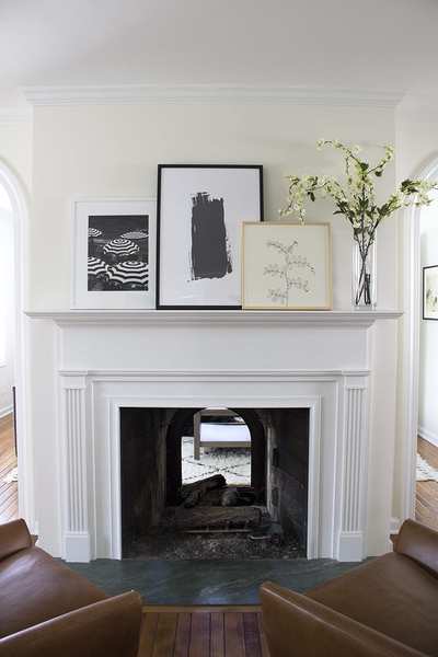 If you've got a fireplace, what's above it?