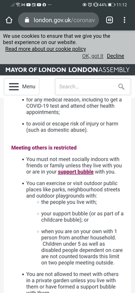 Can anyone help me with the law and meeting outside when you have disabled kids?