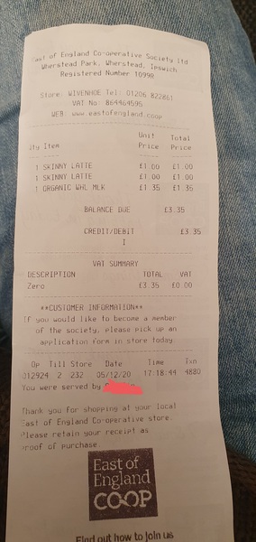 I found a shopping reciept from 1996