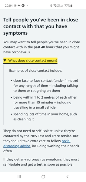 After being in contact with someone with Covid 19, how soon will a test show up positive if I have it too?