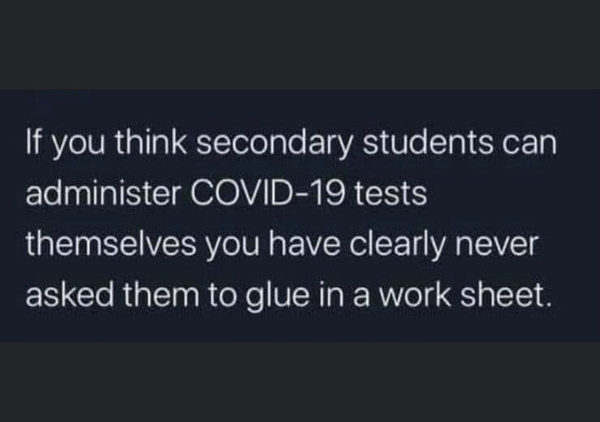 Any of you school staff feeling a bit worried?