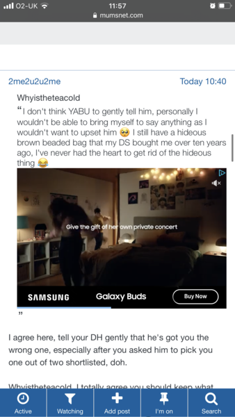 Ads within user posts