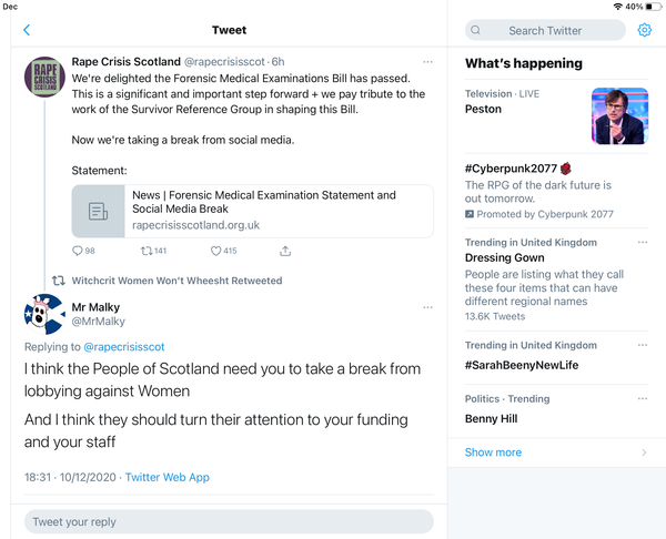 Urgent action for those in Scotland