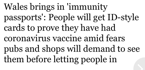 So the vaccine is going to be compulsory then?