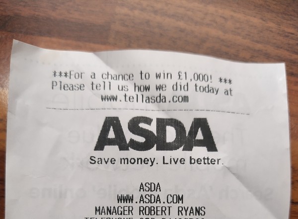 I found a shopping reciept from 1996