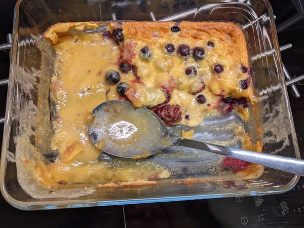 Clafoutis isn't supposed to be runny is it?