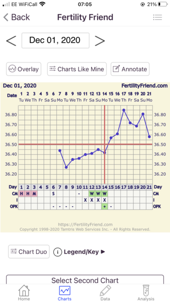 Help with my bbt chart