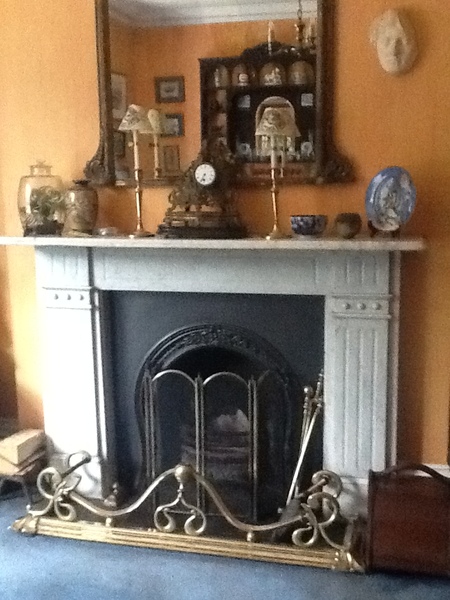 If you've got a fireplace, what's above it?