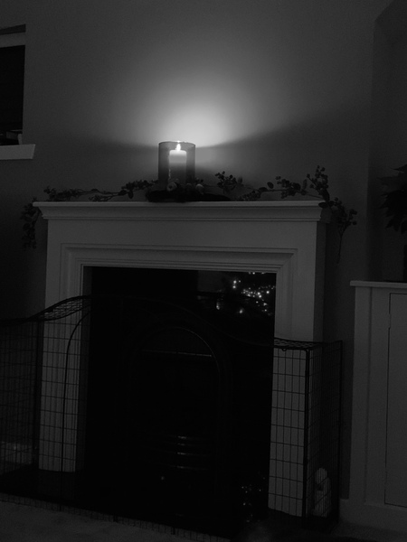 If you've got a fireplace, what's above it?