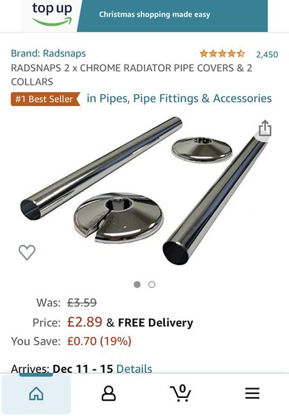 Radiator pipes