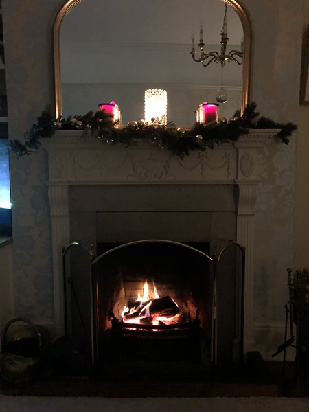 If you've got a fireplace, what's above it?
