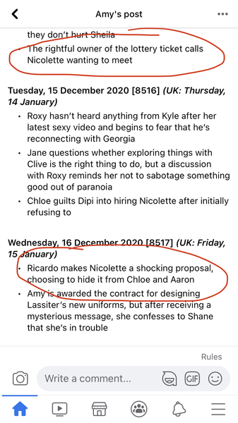Neighbours Spoilers.  Will Elly go to jail?  Will Bea pen a new song about the mine?  Who's going to keep Asteroid?  How will we cope on two episodes a week?  Will they all go into lockdown?