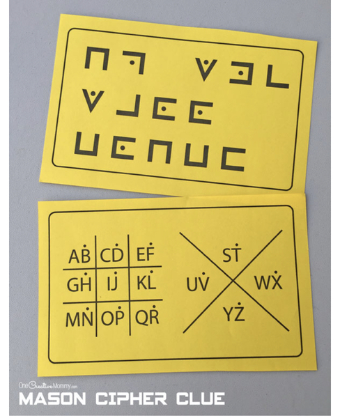 Escape room clues