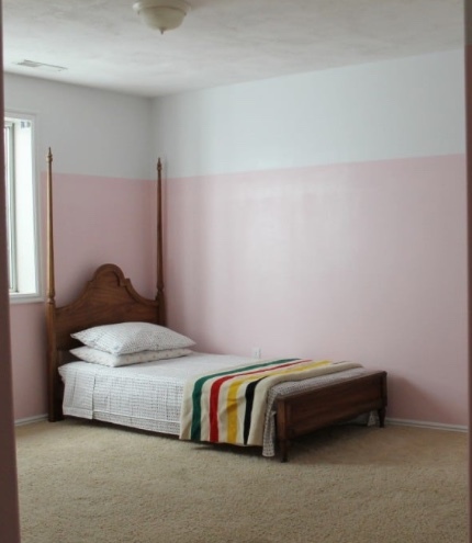 How to paint a wall 3/4 up?