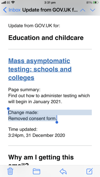 The Thirty-seventh Republic - Mass testing rolls on - school staff remain expendable