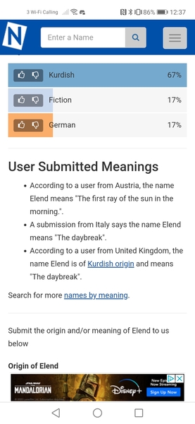 Baby Name ? Controversial