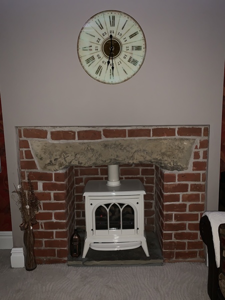 If you've got a fireplace, what's above it?