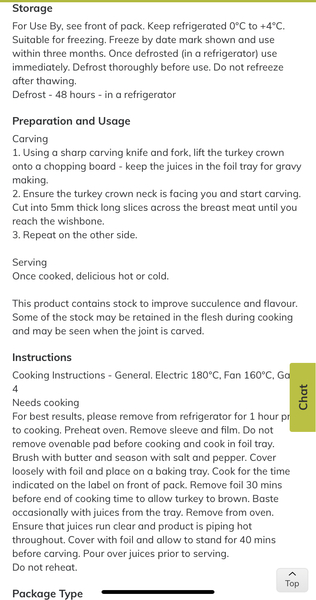 M&S Xmas turkey help!