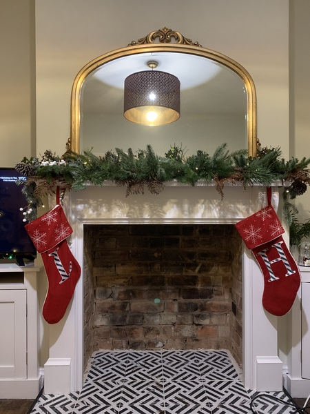 If you've got a fireplace, what's above it?