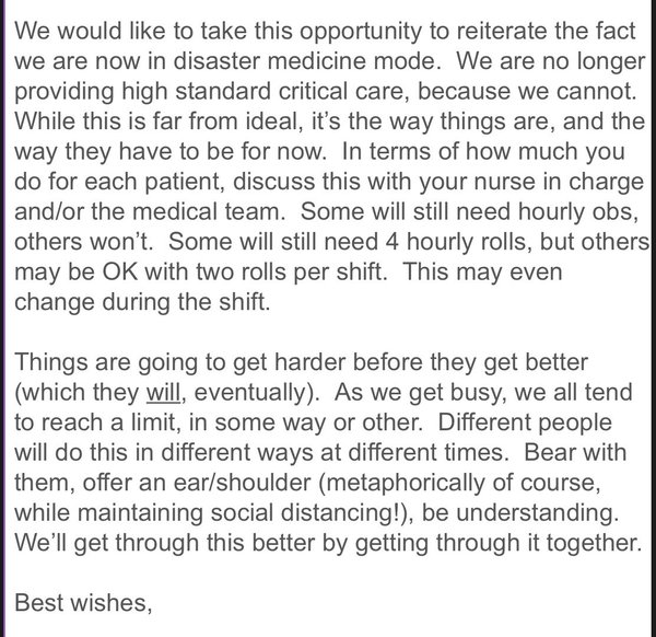 Hospital staff, tell us the reality