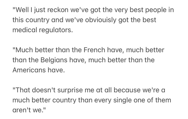 Giving Williamson should be sent to stand in a corner