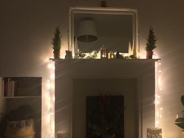 If you've got a fireplace, what's above it?
