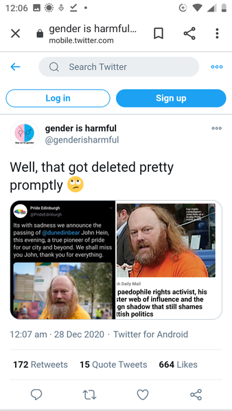Groups who call LGB Alliance hate group now praising former member of Paedophile Information Exchange