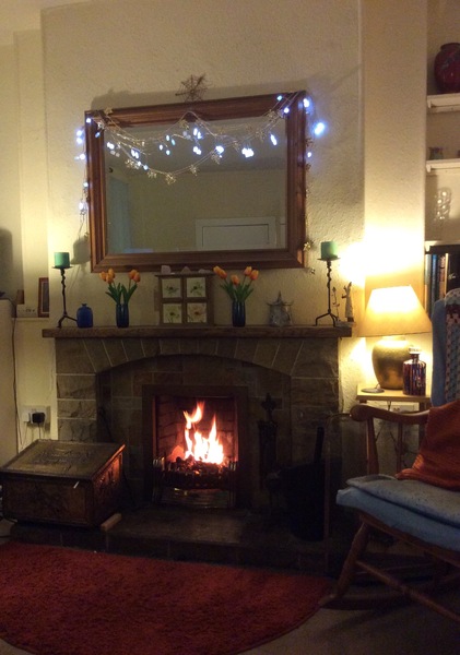 If you've got a fireplace, what's above it?