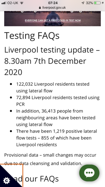 How is the mass testing in schools going?