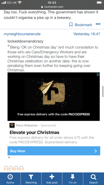 Ads within user posts