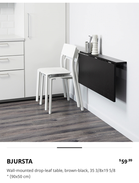 Weaning in a flat with no dining area