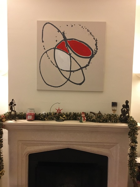 If you've got a fireplace, what's above it?