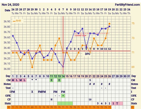 Tracking your cycle and possible BFP using RHR - part 4