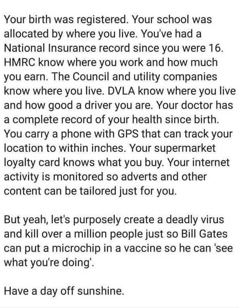 Are there really people in Britain who think the vaccine will track us?
