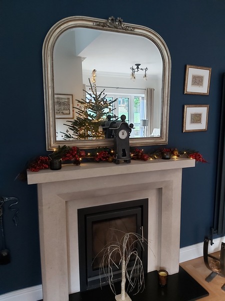 If you've got a fireplace, what's above it?