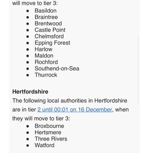 Does anyone think london will go in to tier 3 before Xmas?