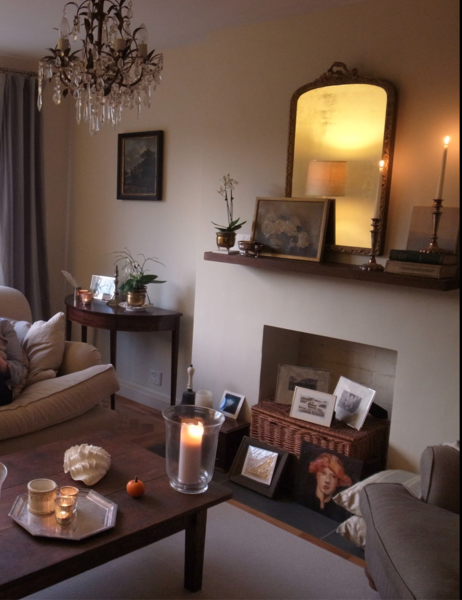 If you've got a fireplace, what's above it?