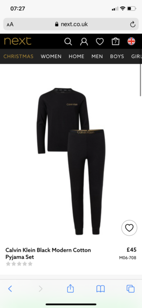 Black pyjamas for skinny goth 11yo? Please?