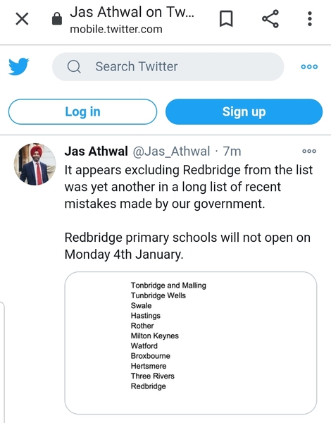 List of primary school closure areas