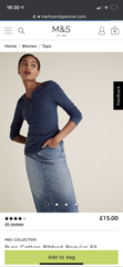I want a 3/4 sleeve fitted T-shirt with collar and buttons about halfway down the front.