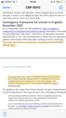 No longer a national priority to keep schools open