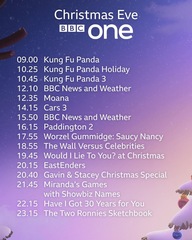 Christmas film schedules to record for kids?