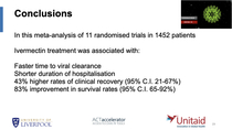 WHO-commissioned research into Ivermectin - promising results so far as a preventative and treatment for Covid 19