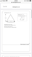 GCSE Foundation Maths - Area of a pyramid?