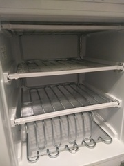 Defrosting freezer with not much visible ice...